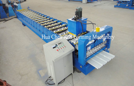 Automatic Roofing Roll Forming Machine Cold Rolled Steel Panel Forming Line