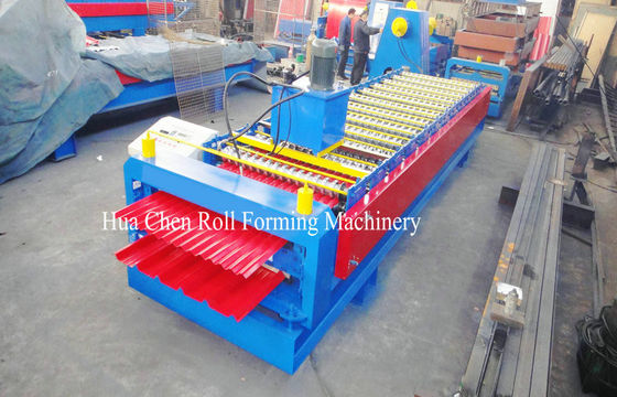 Double Layer Roof Panel เครื่องม้วนเหล็กขึ้นรูปม้วนด้วย 12/13 Rows