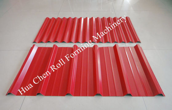 Double Layer Roof Panel เครื่องม้วนเหล็กขึ้นรูปม้วนด้วย 12/13 Rows