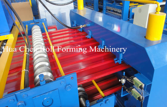 20m/Min Red Panel Double Layer Roll Forming Machine Roofing Sheet Forming Machine