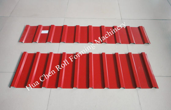 20m/Min Red Panel Double Layer Roll Forming Machine Roofing Sheet Forming Machine