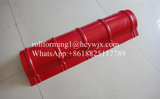 Hydraulic Color Steel Sheet Ridge Making Machine With 12 Rows 0.3mm - 0.6mm