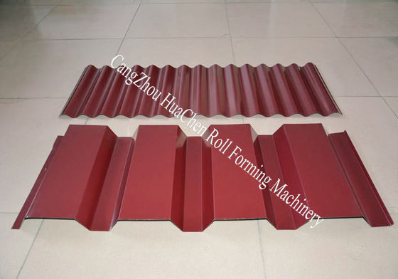 Siemens PLC Control Double Layer Glazed Roll Forming Machine  For Roof