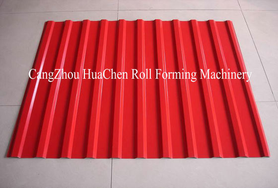 Trapezoidal Roof Wall Panel Cold Roll Former Galvanized Steel High Speed