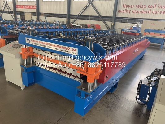 เครื่องขึ้นรูปม้วนหลังคาสองชั้นของ IBR