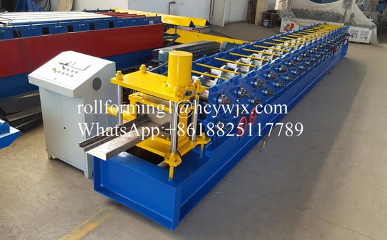 กรอบหน้าต่างโลหะ PLC 0.8mm เครื่องทำกรอบประตูเหล็ก