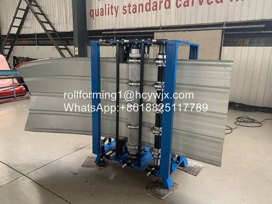 Ppgi Gi 6m/Min เครื่องจีบแผ่นหลังคา Plc Manual Bending