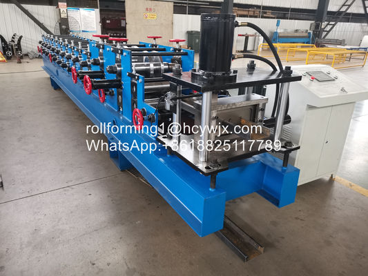 C Purlin Roll Forming Machine พร้อมระบบควบคุมความถี่ PLC ประเทศฟิลิปปินส์