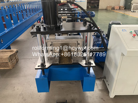 C Purlin Roll Forming Machine พร้อมระบบควบคุมความถี่ PLC ประเทศฟิลิปปินส์
