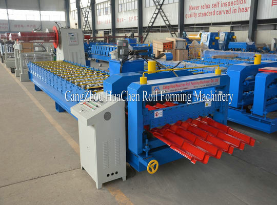Galvanized Steel Sheet Roofing Glazed Tile Roll Forming Equipment Special Cutting